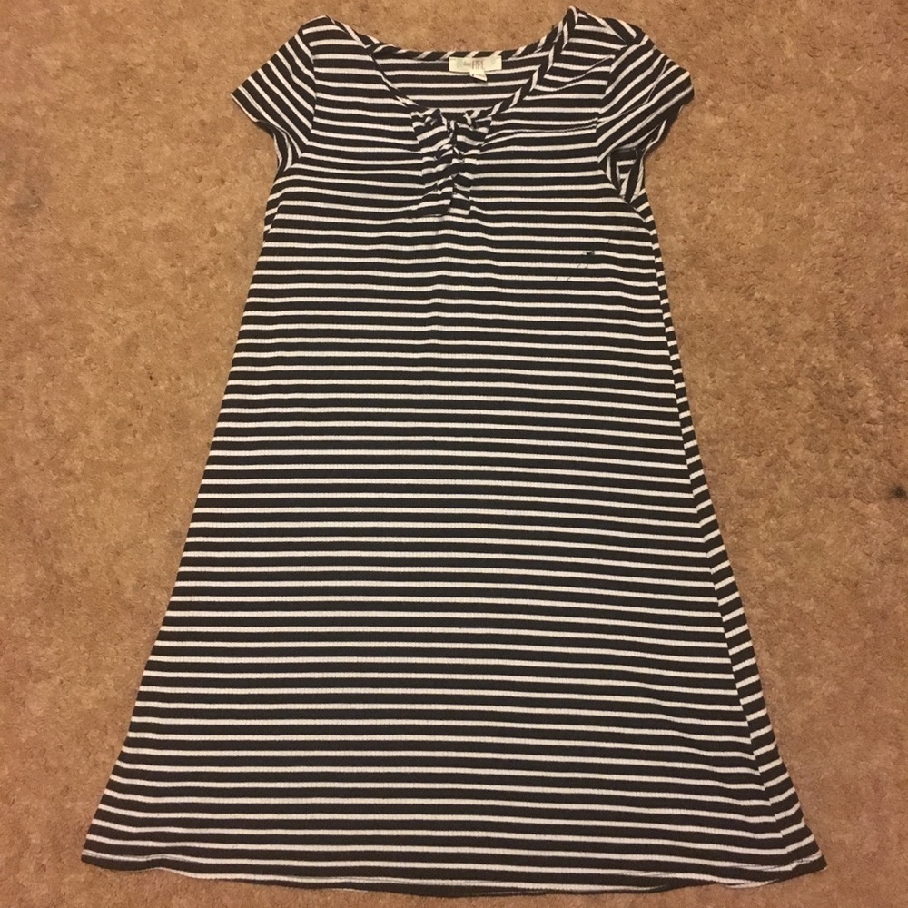 Striped midi dress